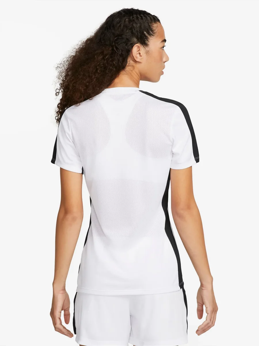 T-Shirt de Treino Mulher Nike Dri-FIT Branca/Preto - Image 4