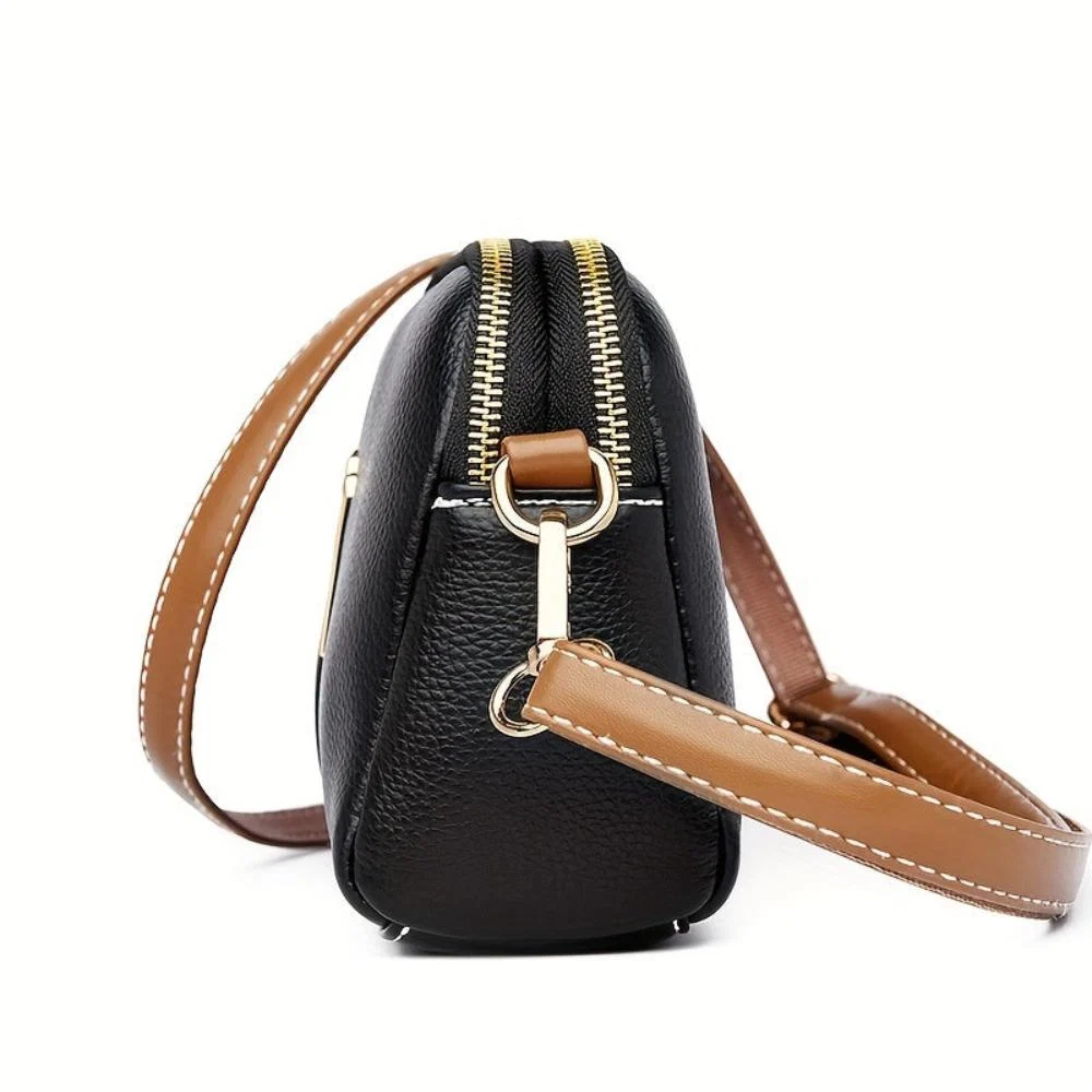 Bolso de ombro com textura "lichi" colorido Míla - Image 4
