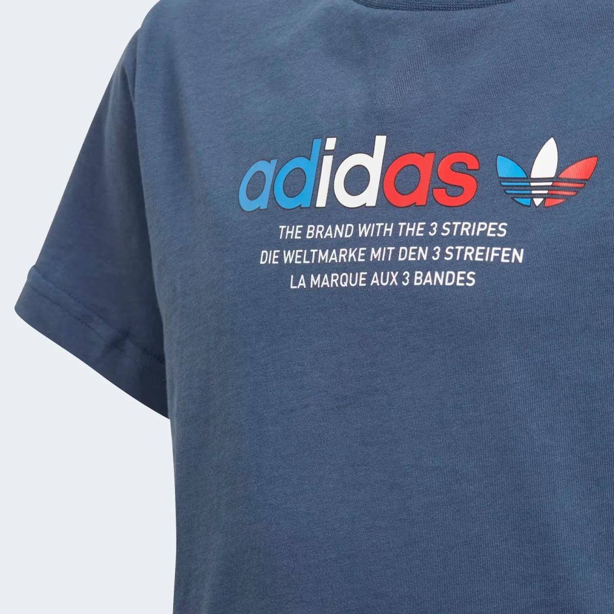 T-shirt Adidas Criança Azul - Image 4