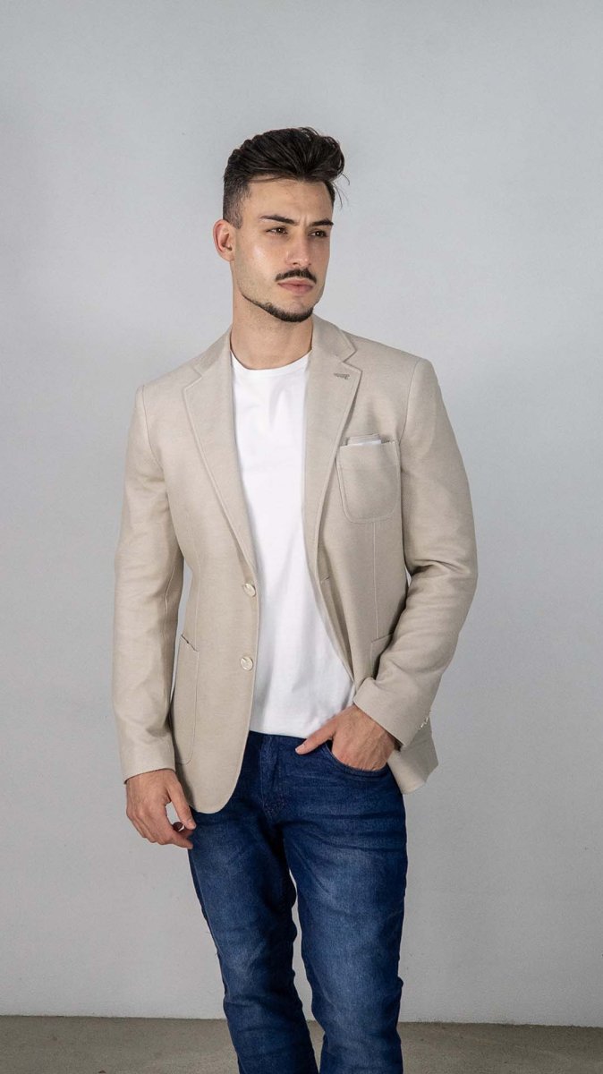 Blazer Bege com Lenço - Image 2