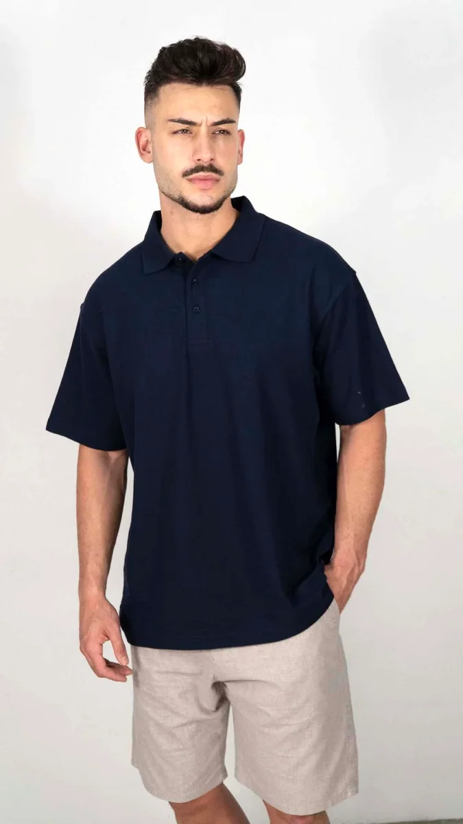 Polo Azul Marinho Liso - Image 2