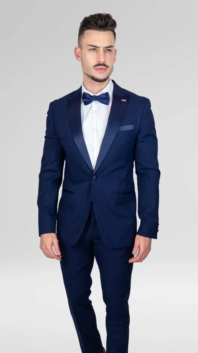 Smoking Slim Fit Azul Marinho - Image 3