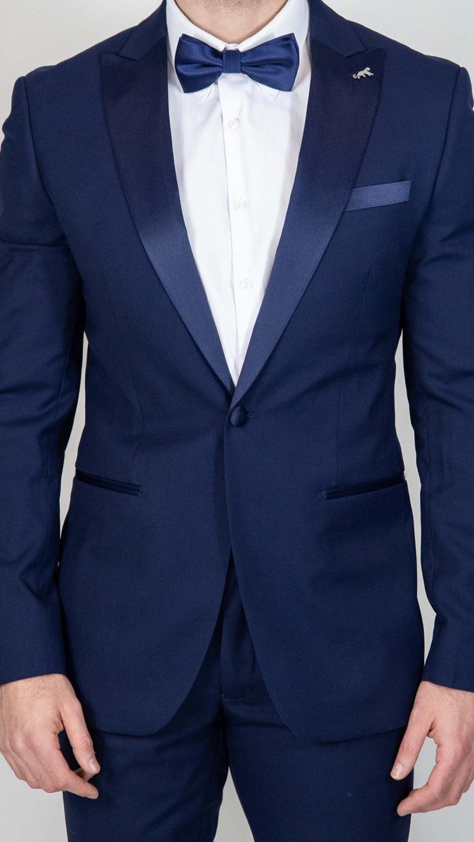 Smoking Slim Fit Azul Marinho - Image 7