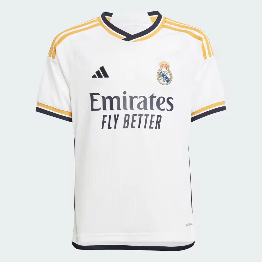 Kit 1ºEquipamento Adidas Real Madrid 23/24 Branco - Image 5