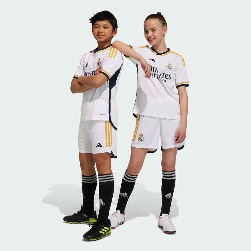 Kit 1ºEquipamento Adidas Real Madrid 23/24 Branco - Image 3