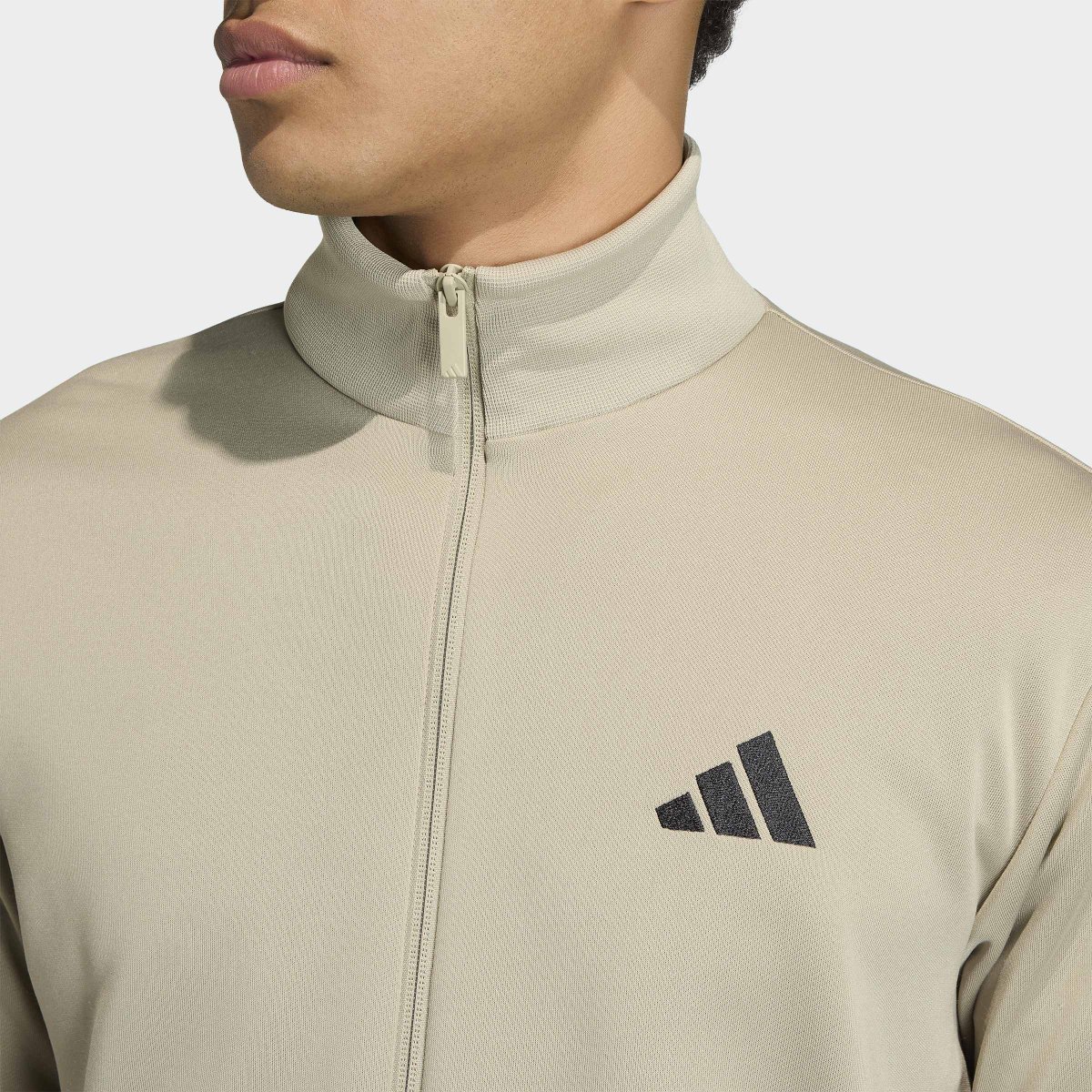 Fato de Treino Homem Adidas French Terry 3S Verde - Image 5