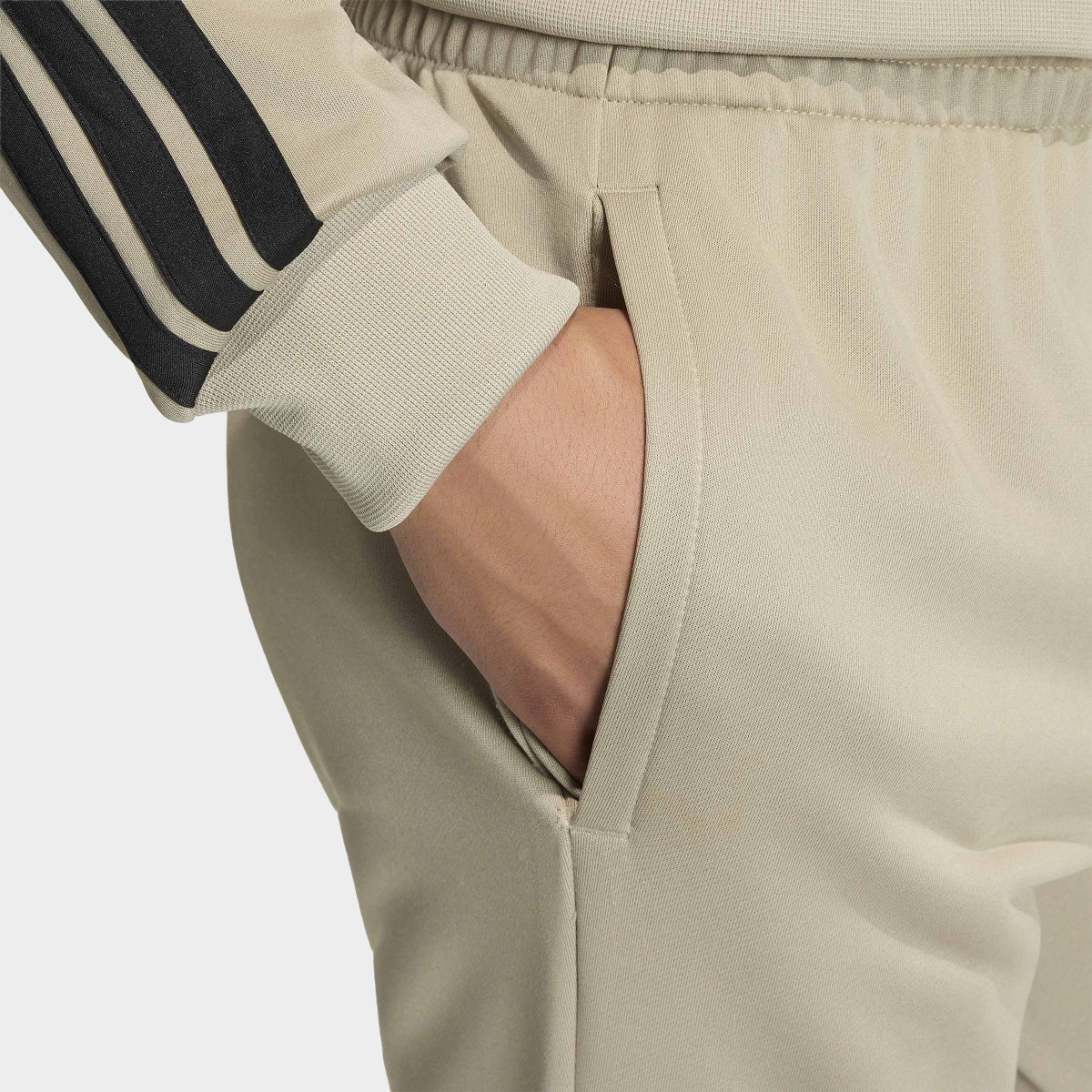 Fato de Treino Homem Adidas French Terry 3S Verde - Image 6