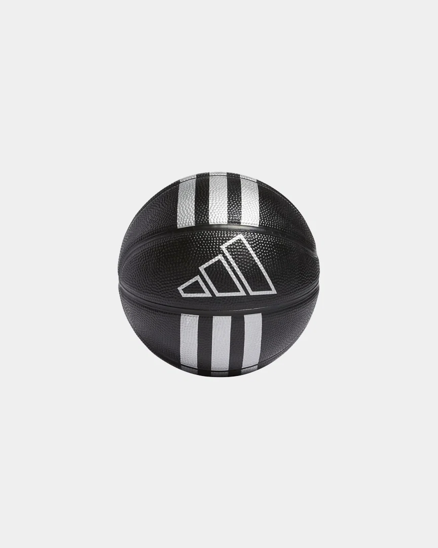 Mini Bola de Basquetebol Adidas 3S Preta - Image 2