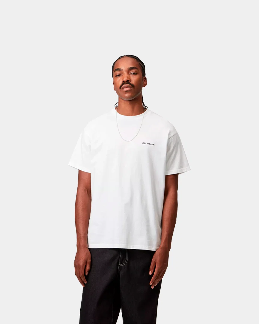 T-Shirt Carhartt WIP Script Embroidery Branca - Image 2