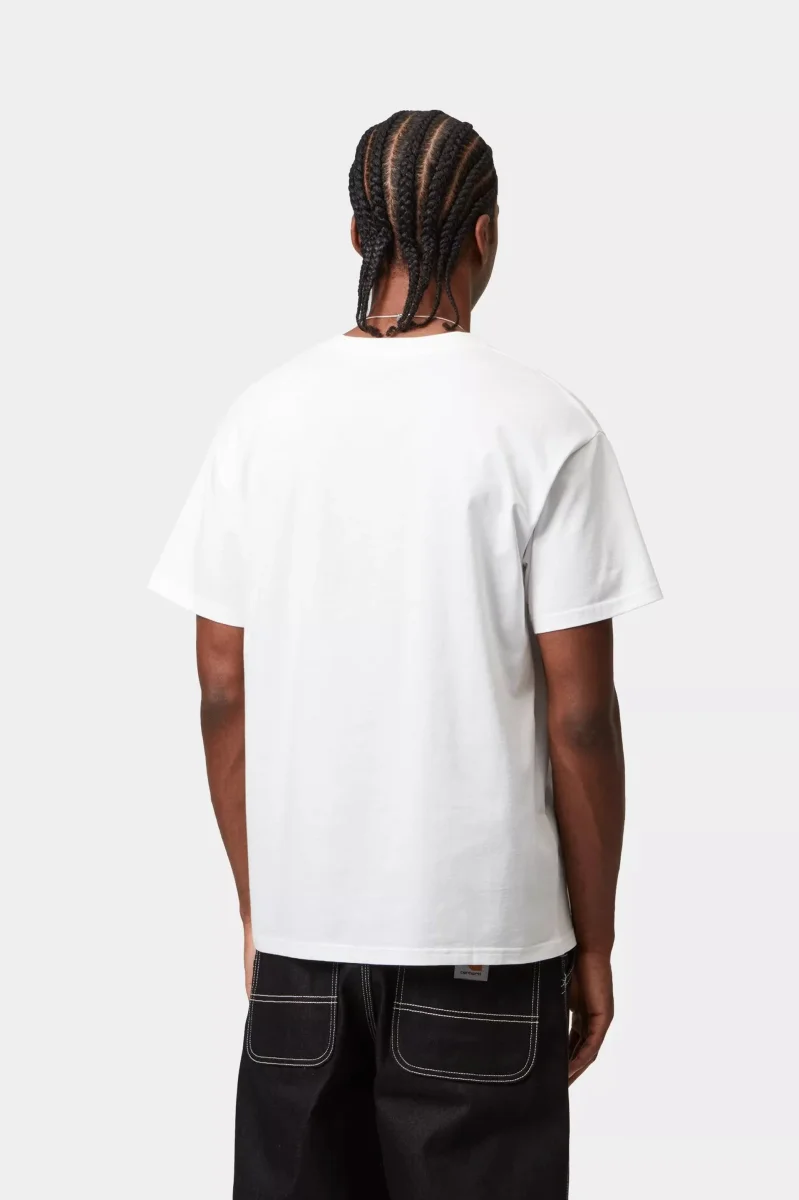 T-Shirt Carhartt WIP Script Embroidery Branca - Image 3