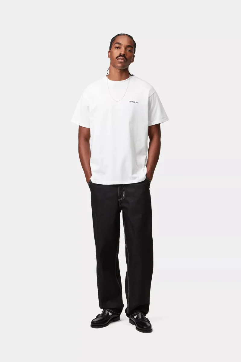 T-Shirt Carhartt WIP Script Embroidery Branca - Image 4