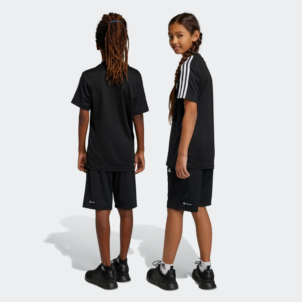 Conjunto Adidas Aeroready Jr Preto/Branco - Image 3