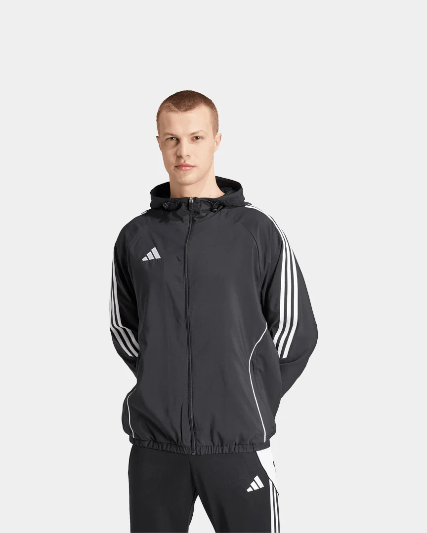 Casaco Corta-Vento Adidas 3S Preto - Image 2