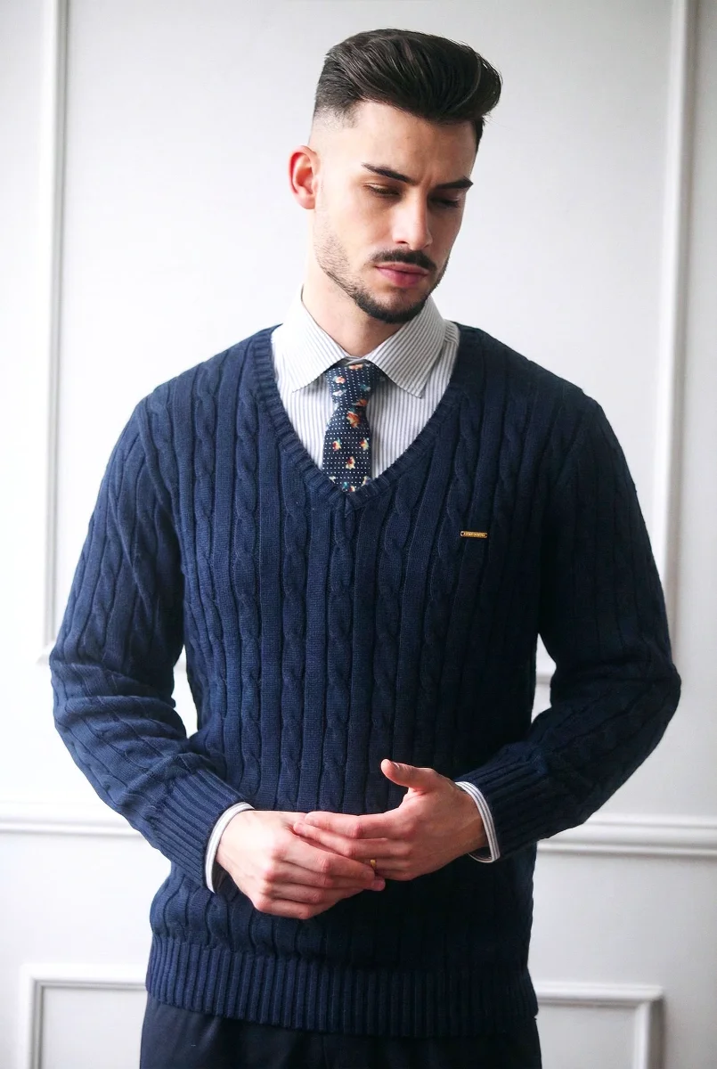 Camisola de malha trançada em Algodão Puro Premium Dilectus - Image 6