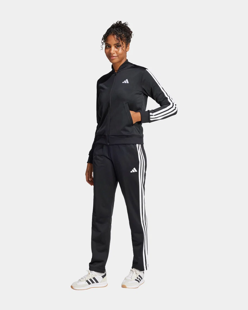 Fato de Treino Adidas 3-Stripes Essentials Mulher Preto - Image 2