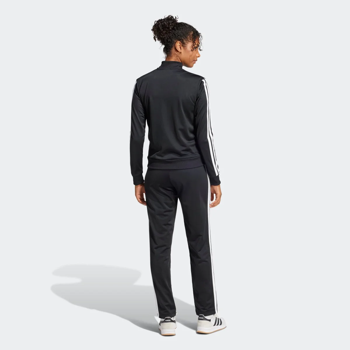 Fato de Treino Adidas 3-Stripes Essentials Mulher Preto - Image 3