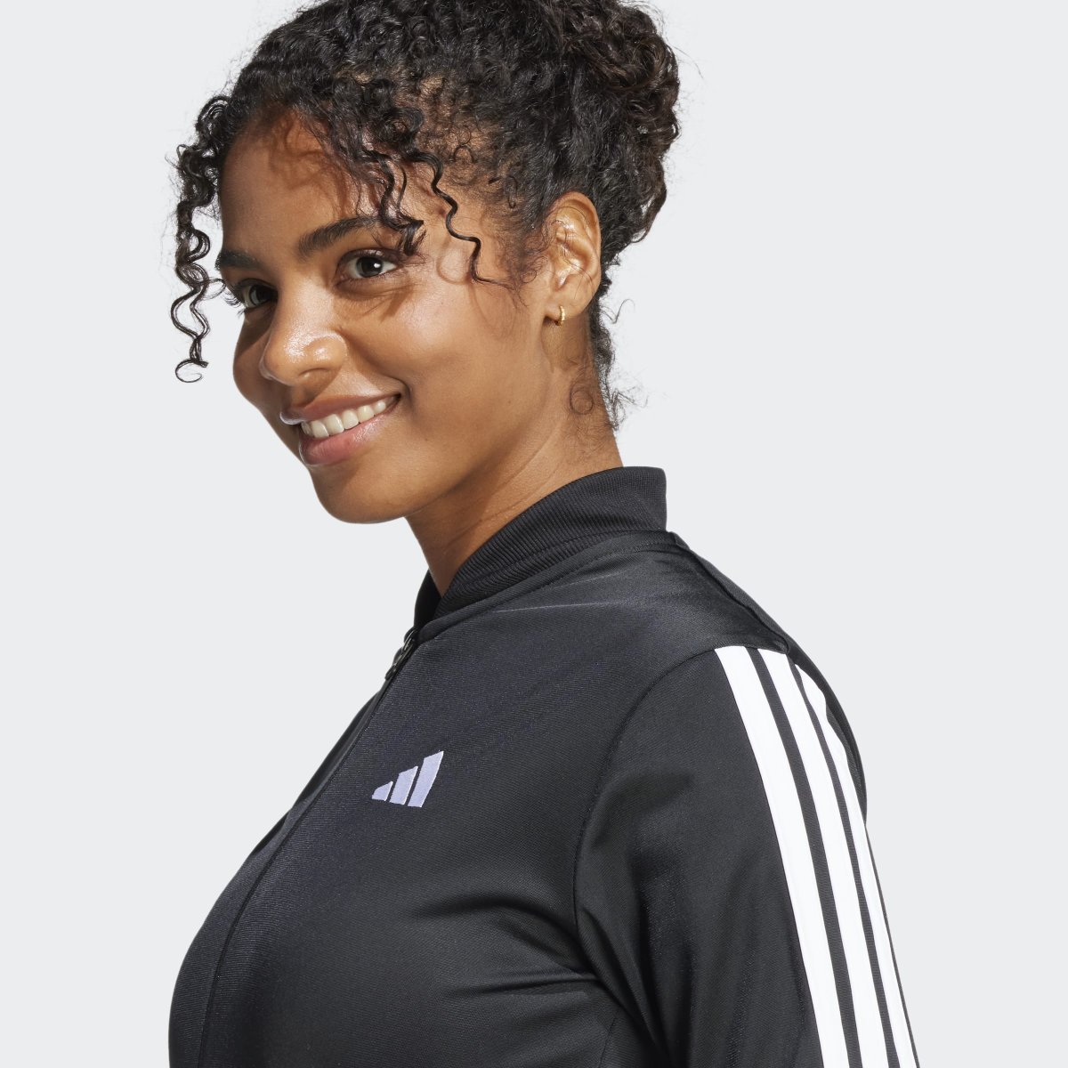 Fato de Treino Adidas 3-Stripes Essentials Mulher Preto - Image 5