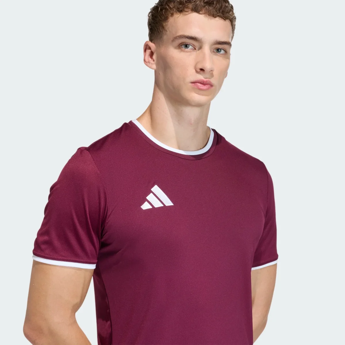 T-shirt de Treino Homem Adidas Ent26 Bordô - Image 4