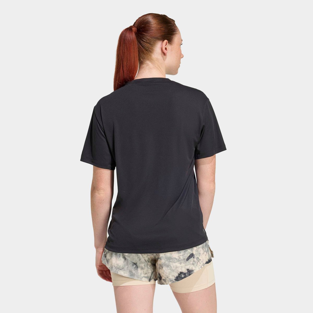 T-shirt de Treino Adidas Run Mulher Preto - Image 3