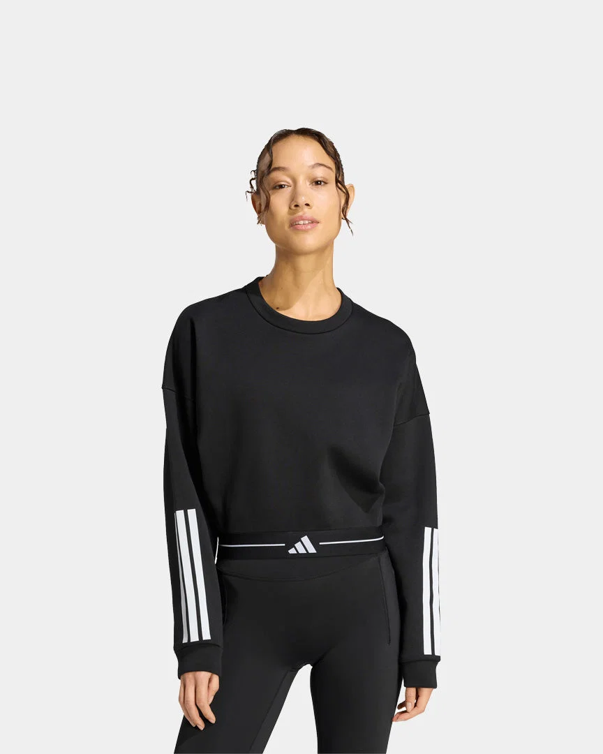 Camisola Adidas Cropped Preta - Image 2