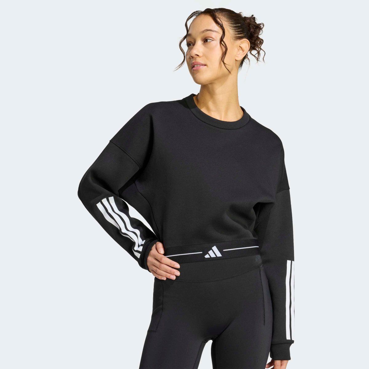 Camisola Adidas Cropped Preta - Image 5
