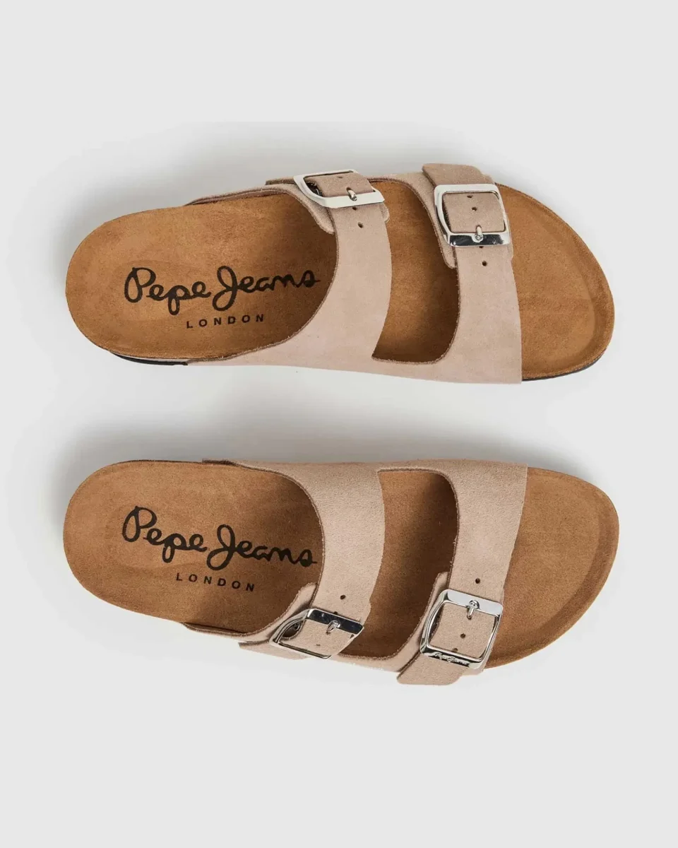 Sandálias Pepe Jeans Oban Suede Bege - Image 7