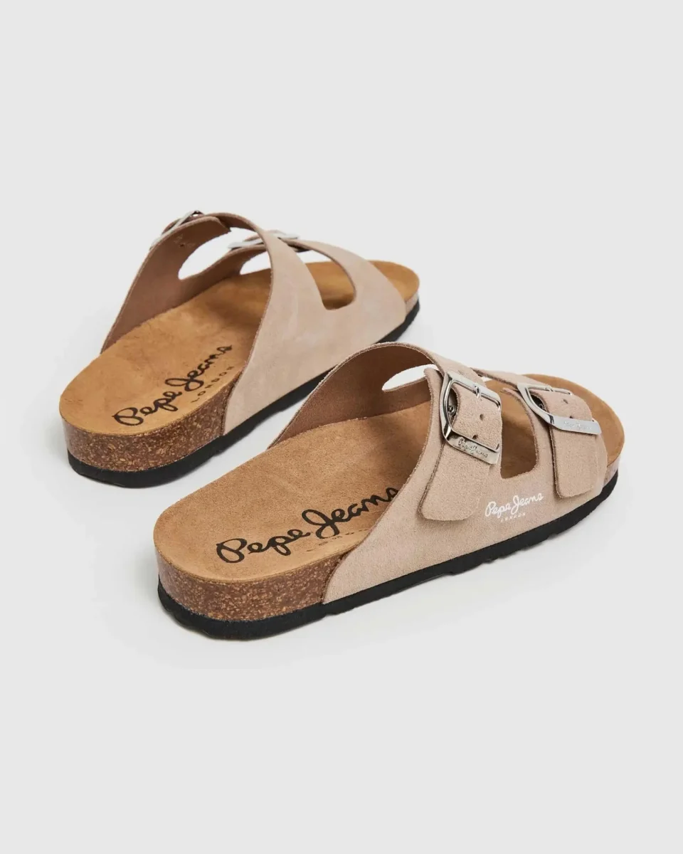 Sandálias Pepe Jeans Oban Suede Bege - Image 6