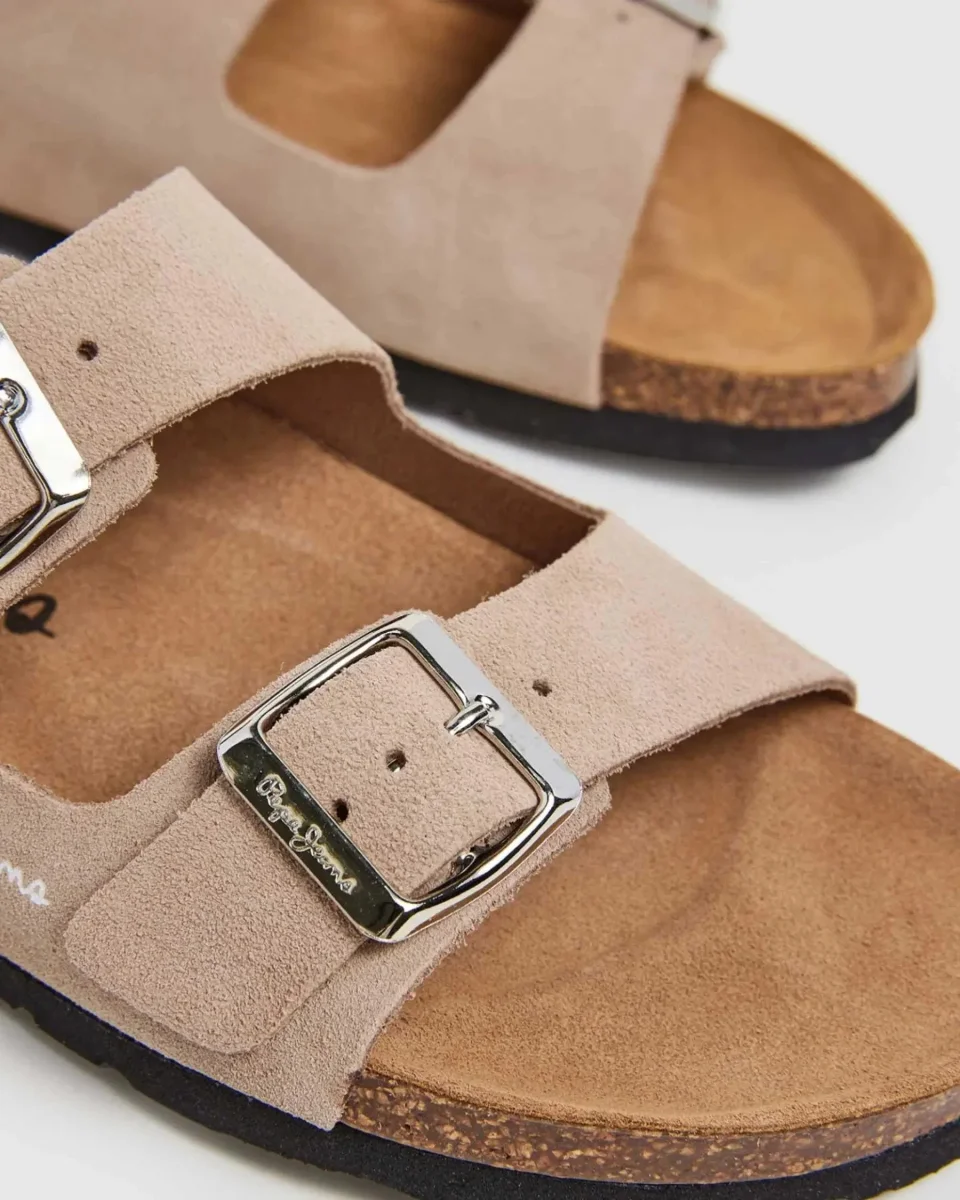 Sandálias Pepe Jeans Oban Suede Bege - Image 5