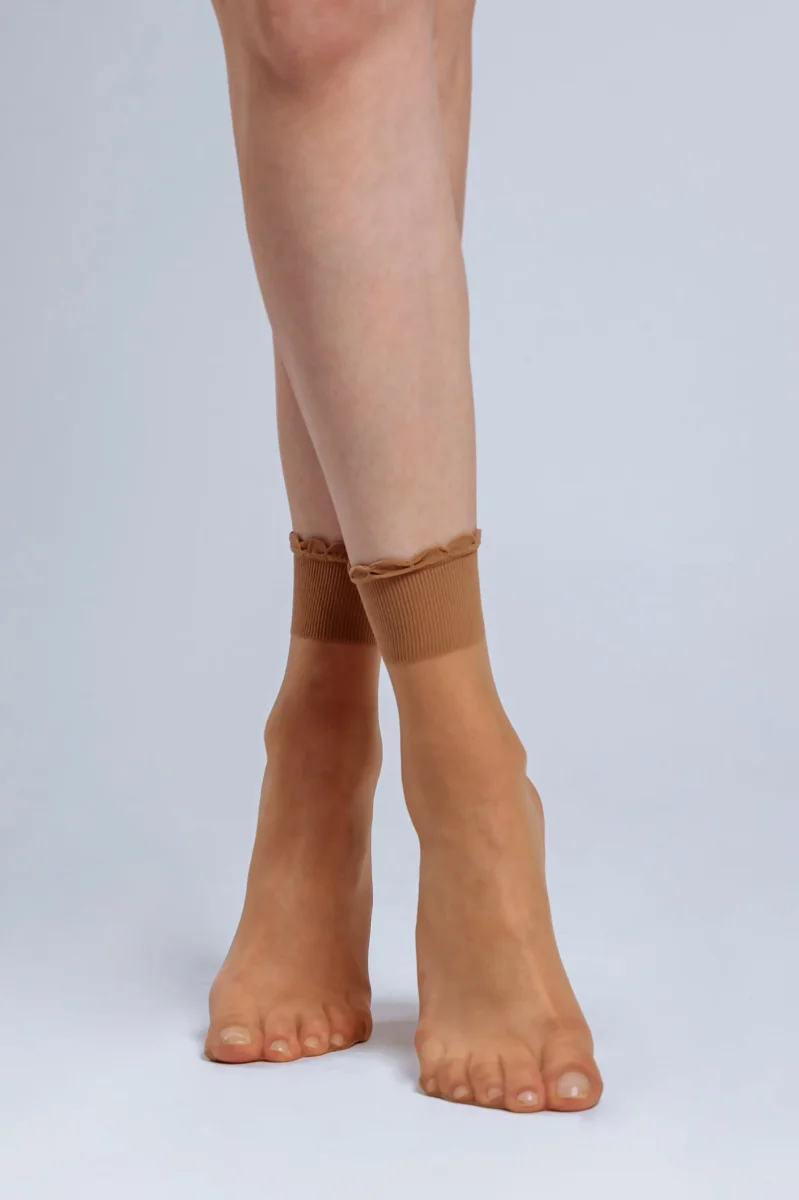 Soquetes Folhos Lycra Skin (2 Pares) - Image 3