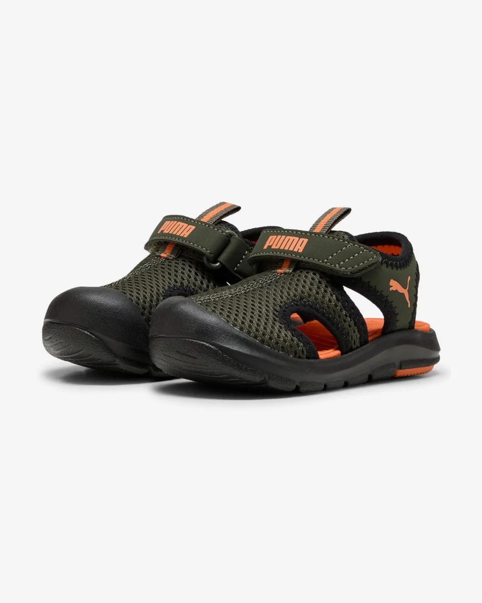 Sandálias Puma Fun Racer Sandal Mesh V Inf Bebé Verde/Laranja/Preto - Image 3