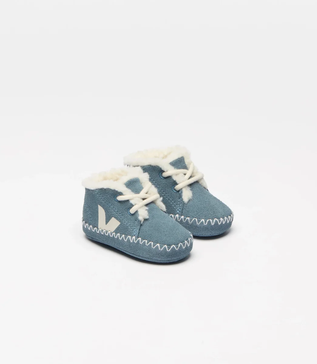 Sapatilha Veja Bebé Winter Light ZZ Suede Azul - Image 5