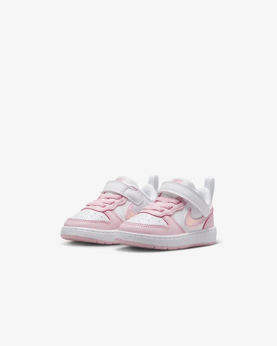 Sapatilhas Nike Court Borough Low Bebé Rosa - Image 3