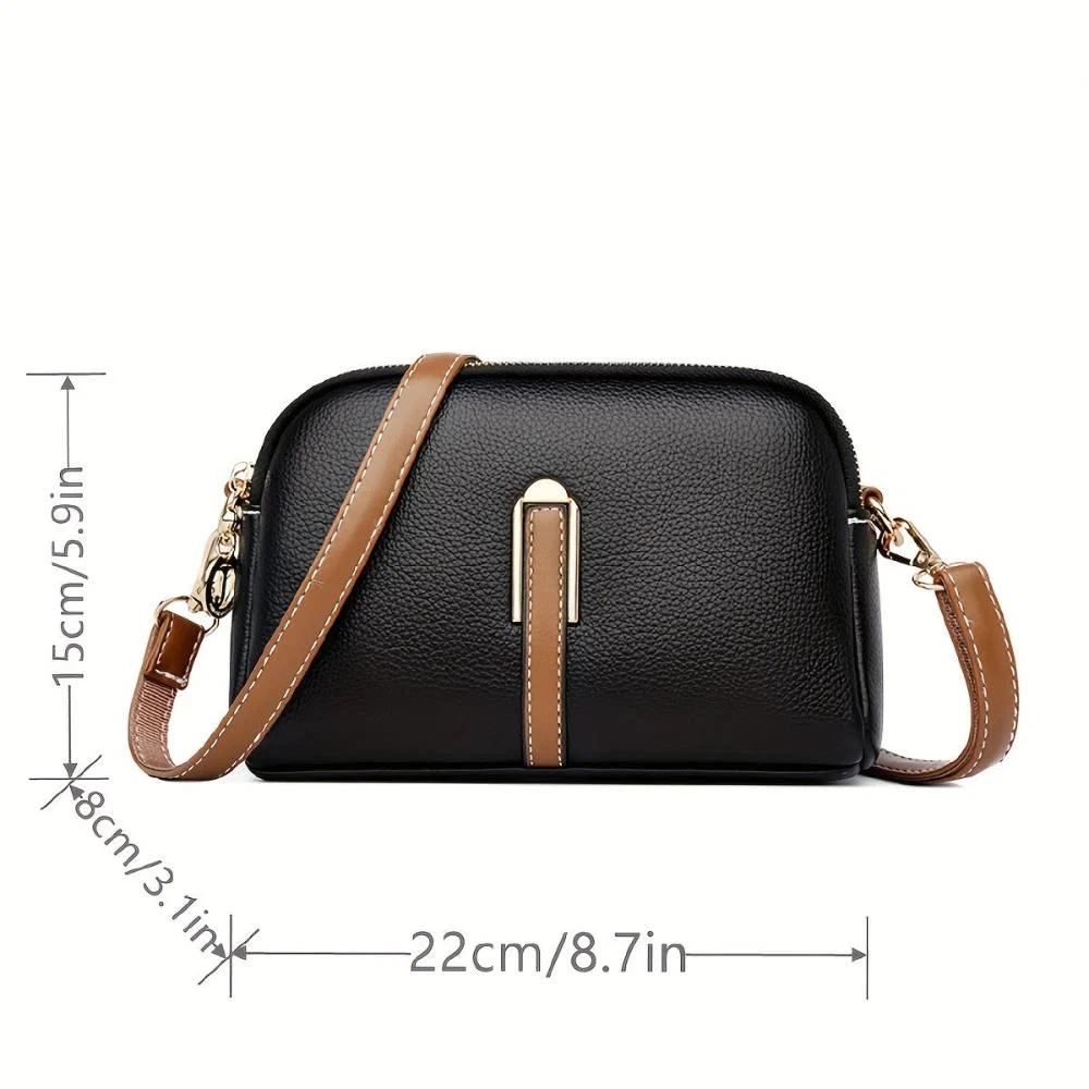 Bolso de ombro com textura "lichi" colorido Míla - Image 7