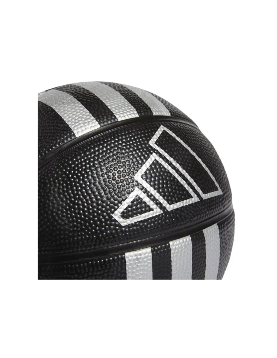 Mini Bola de Basquetebol Adidas 3S Preta - Image 5