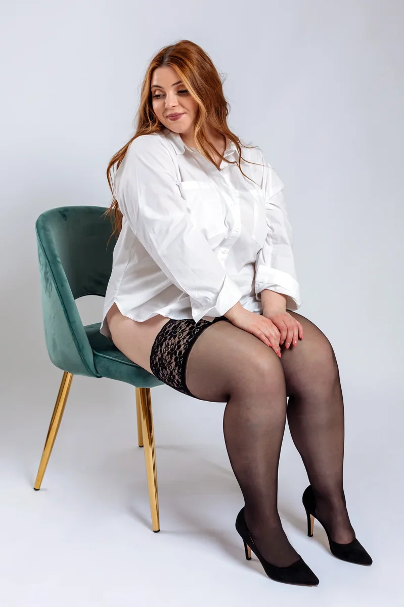 Meia Liga Renda Diva Plus Size - Image 2