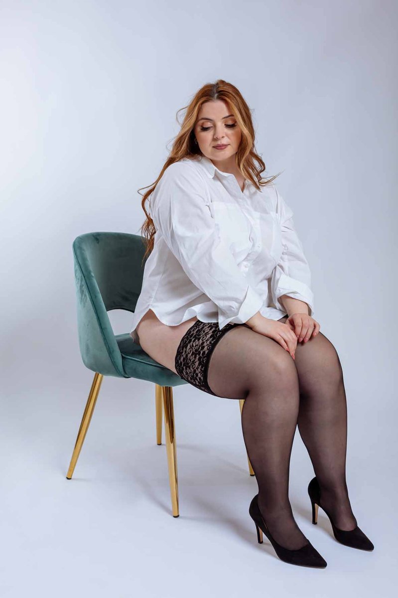 Meia Liga Renda Diva Plus Size - Image 4