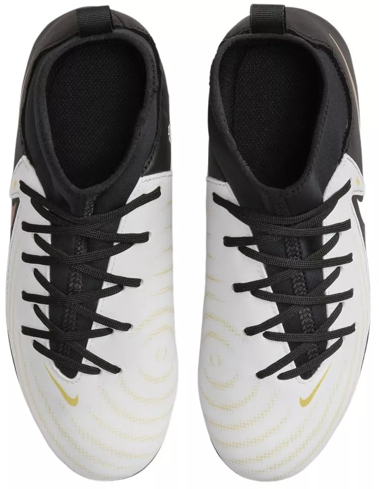 Chuteiras Nike Jr Phantom Luna II FG/MG Branca/Preta - Image 5