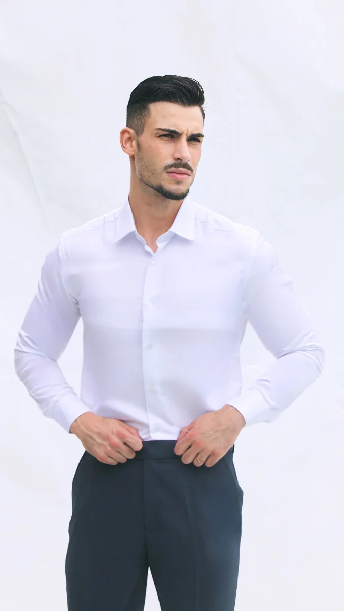 Camisa Clássica de Algodão Premium - Image 4