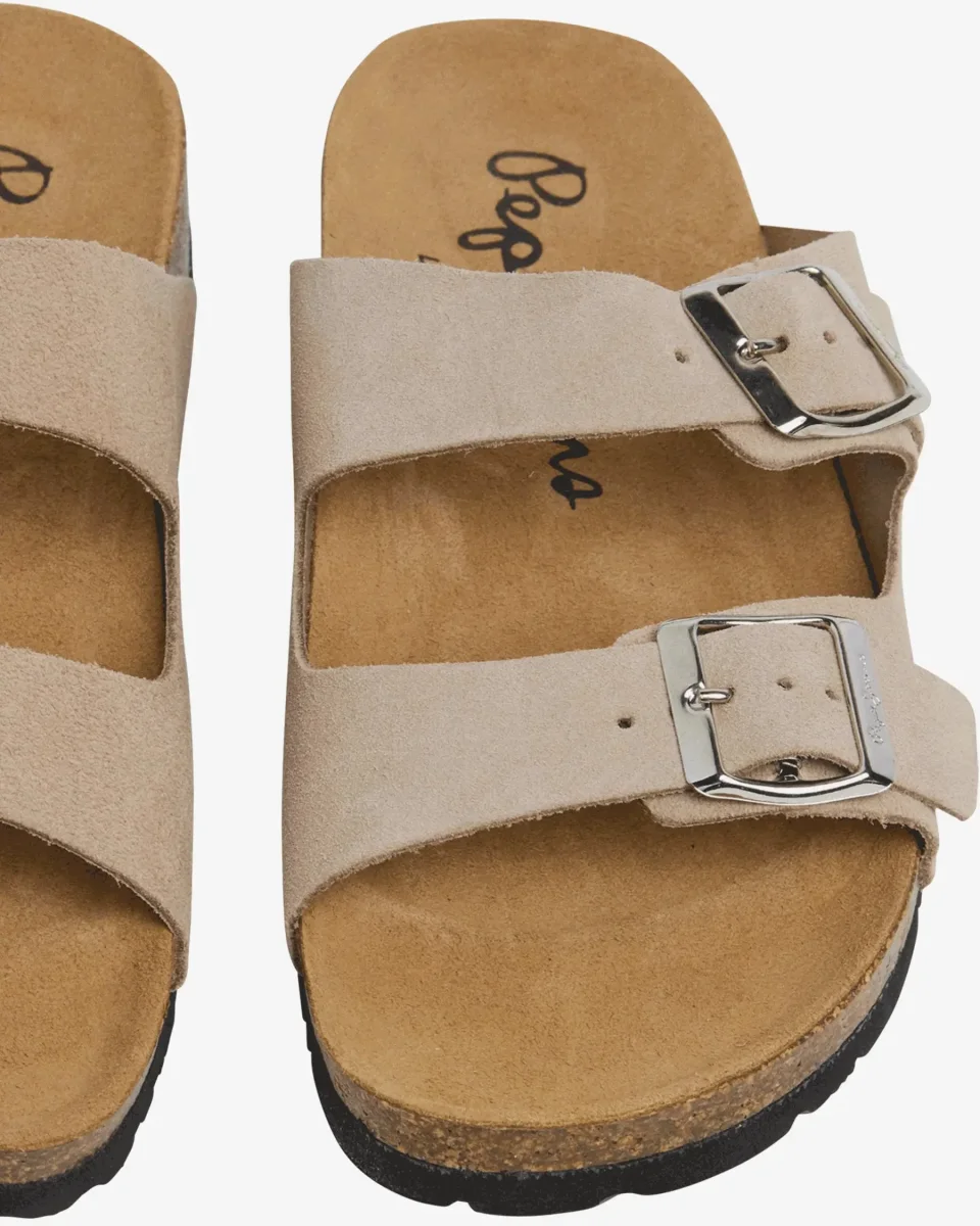 Sandálias Pepe Jeans Oban Suede Bege - Image 8