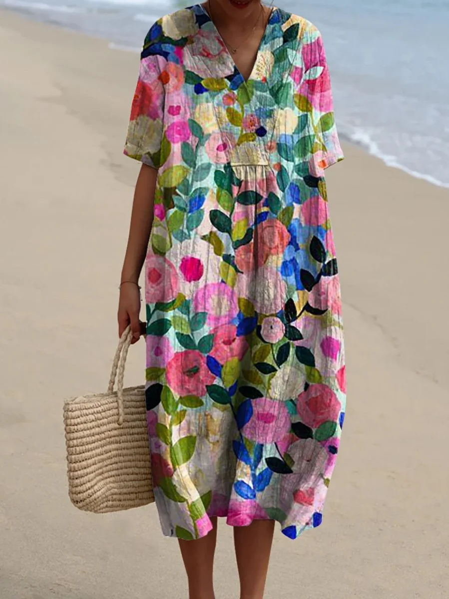Bente - Vestido Vintage de Flores - Image 2
